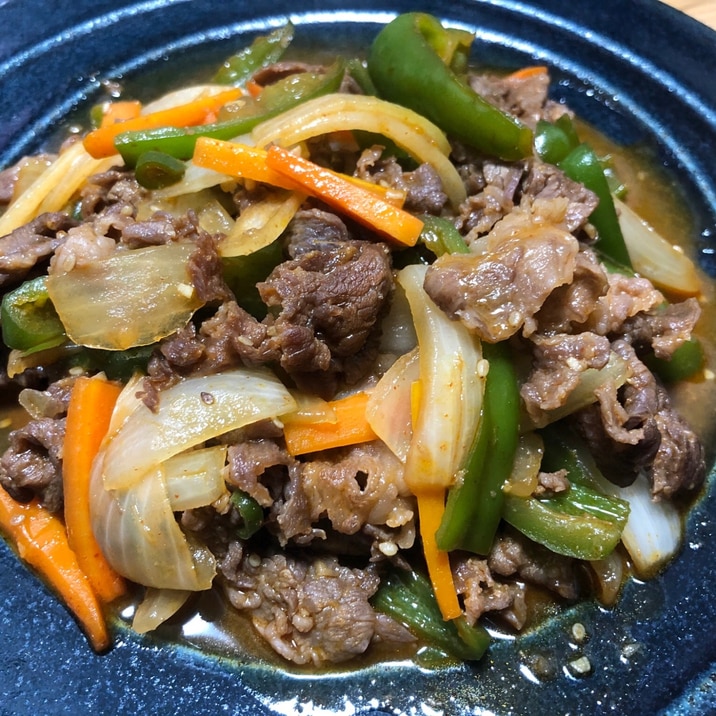 ガッツリ飯!元気がつく一品!野菜たっぷりプルコギ!